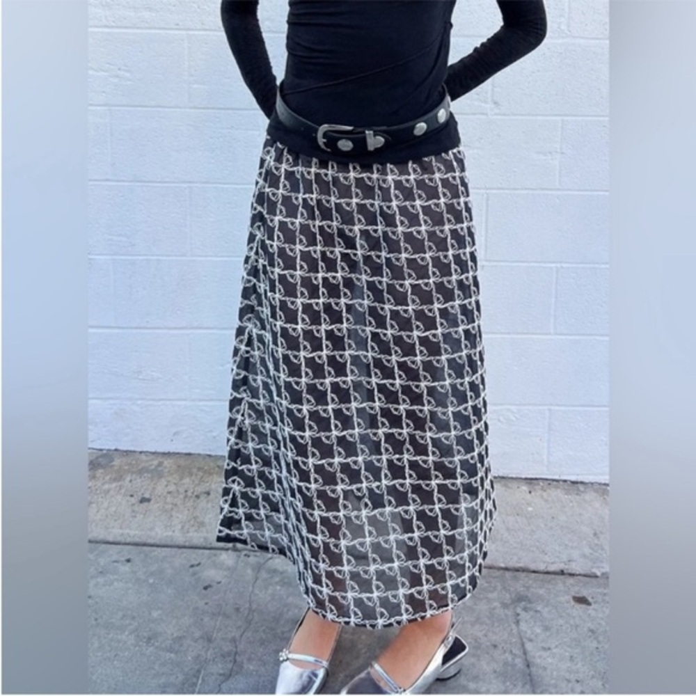 Lisa Says Gah Molly Maxi Skirt in Bows